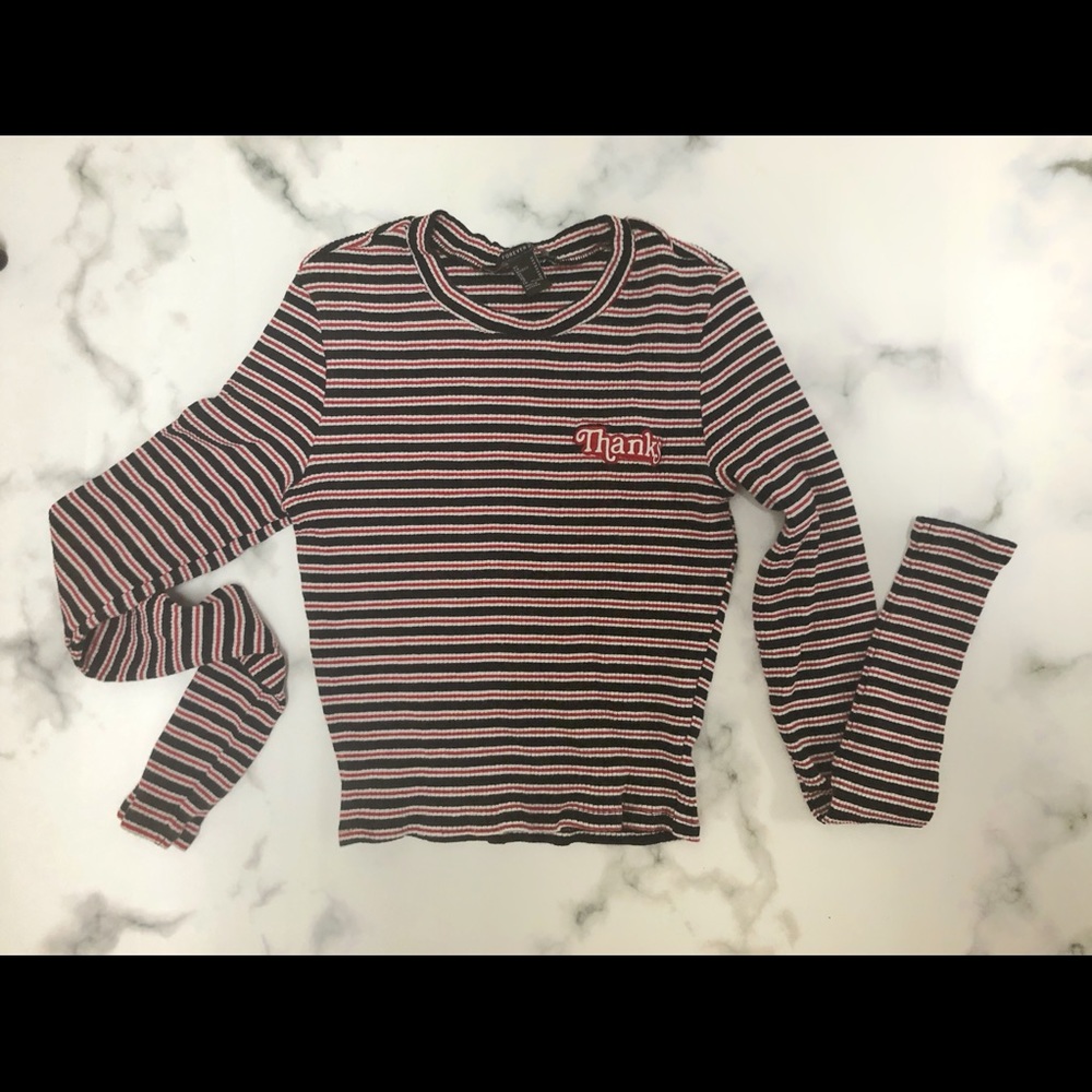 Vintage Stripe Crop Top